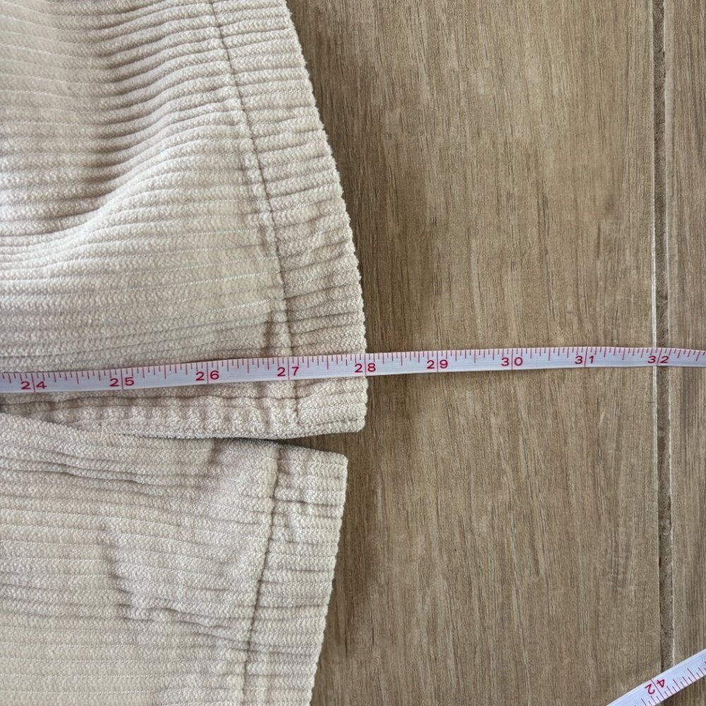 Vintage Eddie Bauer Corduroy Jacket Women's Petite Small Cream Barn Chore Lined - Picture 8 of 9